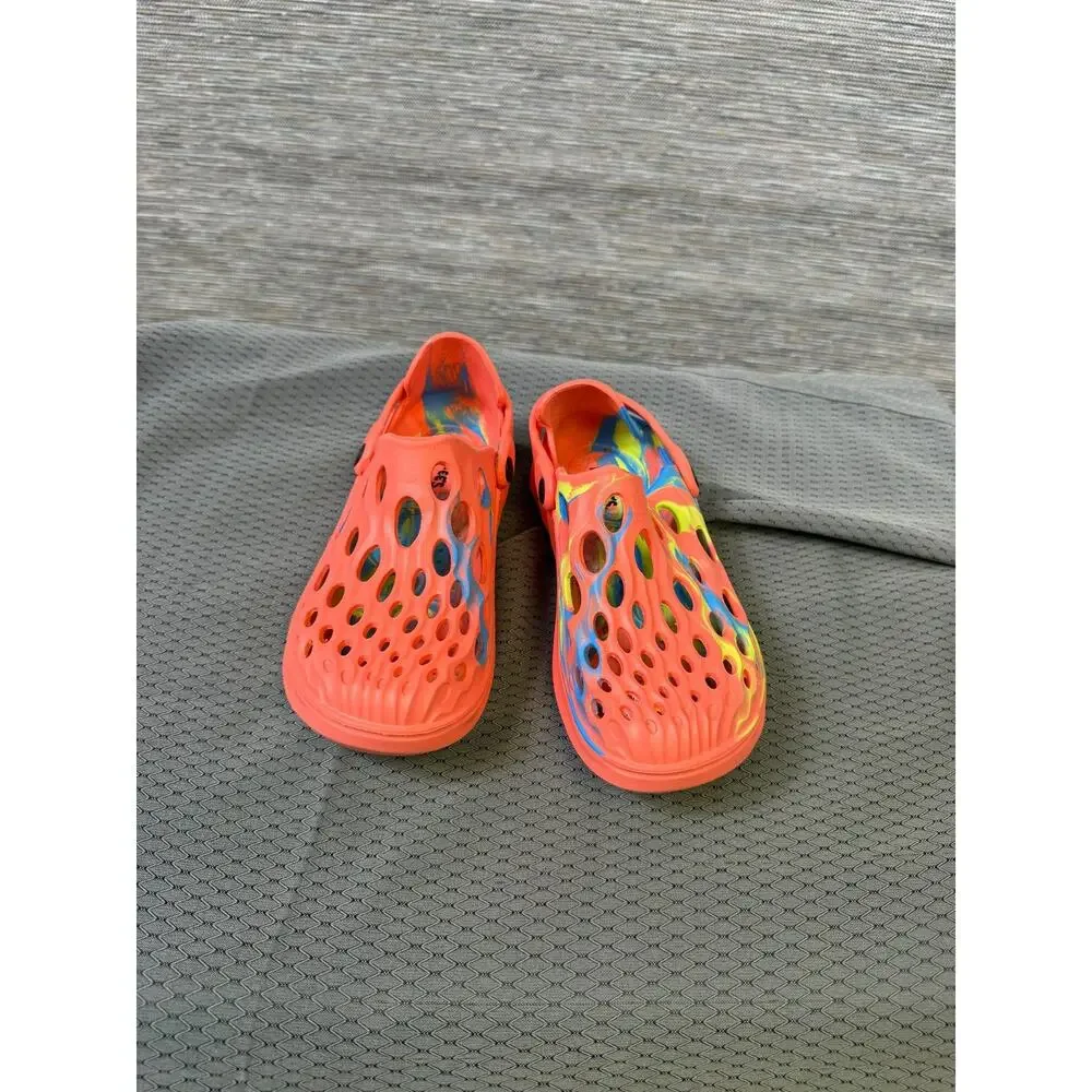 Buc-ee's Shoes Mens Size 2/3 Multicolor Tie Dye Clog Sandals Slip On Comfort